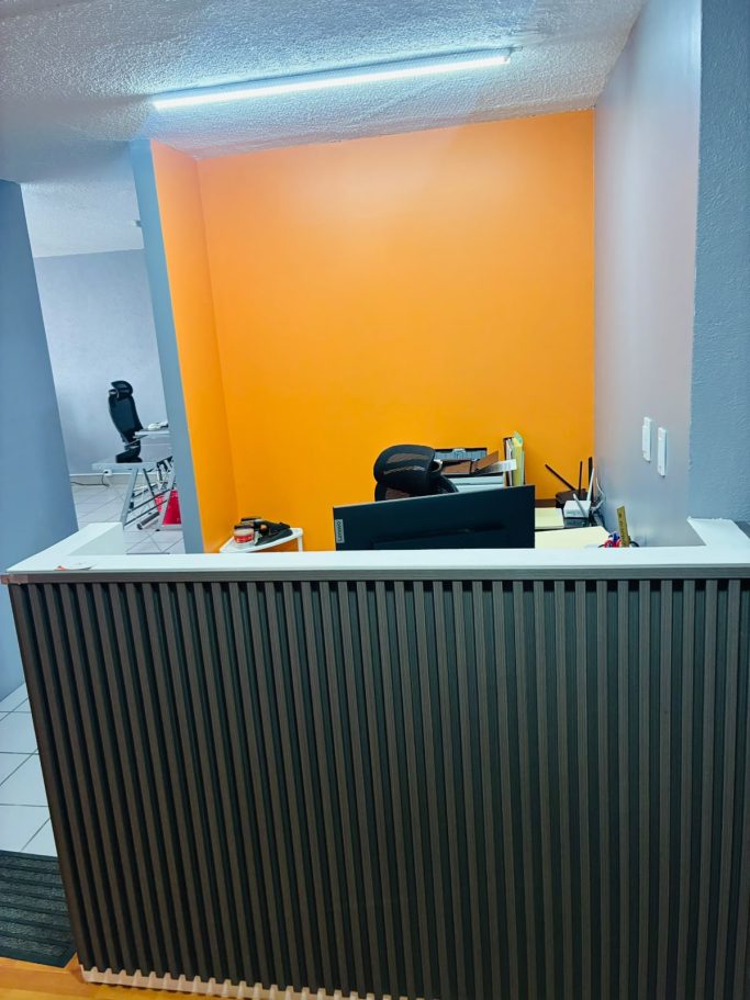 Interior de recepción Recepción